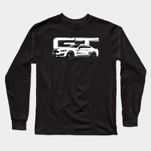 Mustang GT GT350 Long Sleeve T-Shirt by cowtown_cowboy